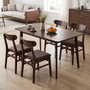 Rectangle Dining Table for 4-6 People 47" Kitchen Table-Walnut by LJGDeals