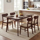 Rectangle Dining Table for 4-6 People 47" Kitchen Table-Walnut by LJGDeals