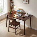 Rectangle Dining Table for 4-6 People 47" Kitchen Table-Walnut by LJGDeals
