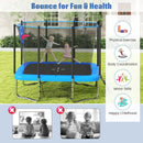 Rectangle Outdoor Trampoline 10 x 8 FT Heavy-Duty Trampoline with Basketball Hoop by LJGDeals