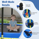 Rectangle Outdoor Trampoline 10 x 8 FT Heavy-Duty Trampoline with Basketball Hoop by LJGDeals