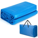 Rectangle Swimming Pool Cover 12-MIL Heat Retaining Pool Solar Blanket with Carrying Bag