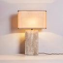 Rectangular Arco Travertine Table Lamp