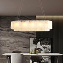 Rectangular Linear Alabaster Chandelier