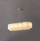 Rectangular Linear Alabaster Chandelier