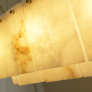 Rectangular Linear Alabaster Chandelier