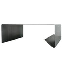 Raw Steel Industrial Heavy Duty Rectangular Coffee Table Storage