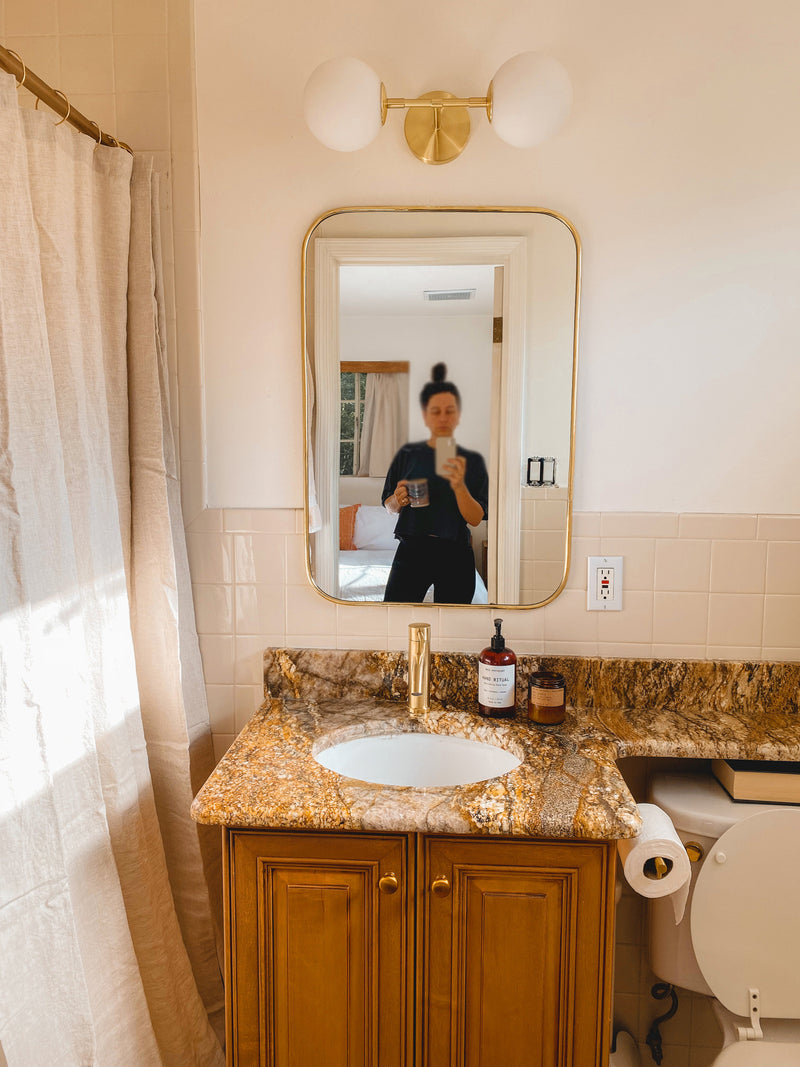 Custom Order - Rectangular Brass Mirror