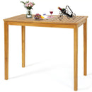 Rectangular Indoor and Outdoor Bar Height Table for Garden by LJGDeals