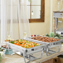 2 Packs Chafing 9 Quart Stainless Rectangular Chafer Buffet by LJGDeals