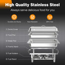 2 Packs Chafing 9 Quart Stainless Rectangular Chafer Buffet by LJGDeals