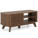 Rectangular Coffee Table with Storage and Adjustable Shelves-Walnut by LJGDeals