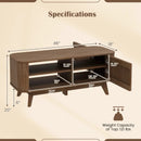 Rectangular Coffee Table with Storage and Adjustable Shelves-Walnut by LJGDeals