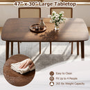 Rectangular Dining Table for 4 - Coffee Finish