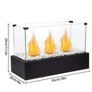 18''L Rectangular Large Tabletop Fire Pit (Only US) by JHY DESIGN