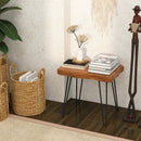 Rectangular Reclaimed Recycled Indonesia Teak Wood End Table by LJGDeals
