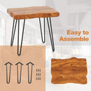 Rectangular Reclaimed Recycled Indonesia Teak Wood End Table by LJGDeals
