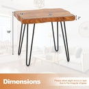 Rectangular Reclaimed Recycled Indonesia Teak Wood End Table