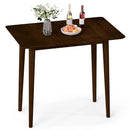 Rectangular Wooden Dining Table for 2-4 34 Inch Farmhouse Solid Wood Kitchen Table by LJGDeals