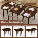 Rectangular Wooden Dining Table for 2-4 34 Inch Farmhouse Solid Wood Kitchen Table
