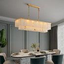 Rectangular Alabaster Chandelier