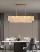 Rectangular Alabaster Chandelier