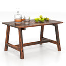 Solid Wood Patio Coffee Table with Slatted Tabletop by LJGDeals