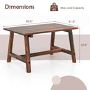 Solid Wood Patio Coffee Table with Slatted Tabletop by DirectDeals