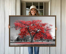 Red Autumn Tree Canvas Wall Art Print Autumn Art Black and by MyGreatCanvas | Canvas Wall Art Prints | Photo Prints & Wall Decor