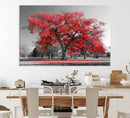 Red Autumn Tree Canvas Wall Art Print Autumn Art Black and by MyGreatCanvas | Canvas Wall Art Prints | Photo Prints & Wall Decor