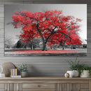 Red Autumn Tree Canvas Wall Art Print Autumn Art Black and by MyGreatCanvas | Canvas Wall Art Prints | Photo Prints & Wall Decor