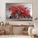 Red Autumn Tree Canvas Wall Art Print Autumn Art Black and by MyGreatCanvas | Canvas Wall Art Prints | Photo Prints & Wall Decor