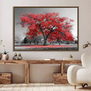 Red Autumn Tree Canvas Wall Art Print Autumn Art Black and by MyGreatCanvas | Canvas Wall Art Prints | Photo Prints & Wall Decor