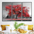 Red Autumn Tree Canvas Wall Art Print Autumn Art Black and by MyGreatCanvas | Canvas Wall Art Prints | Photo Prints & Wall Decor