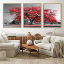 Red Autumn Tree Canvas Wall Art Print Autumn Art Black and by MyGreatCanvas | Canvas Wall Art Prints | Photo Prints & Wall Decor