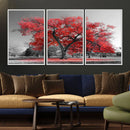 Red Autumn Tree Canvas Wall Art Print Autumn Art Black and by MyGreatCanvas | Canvas Wall Art Prints | Photo Prints & Wall Decor