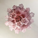 Red Cloud-Patterned Glass Chandelier