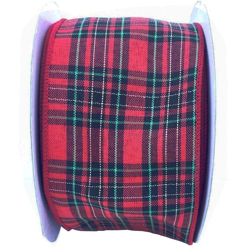 Red Plaid Ribbon