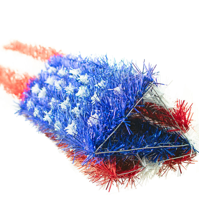 Tinsel Brush American Flags