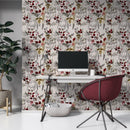 Red Flower Wallpaper - Rose Hip Wallpaper