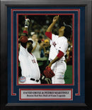 David Ortiz & Pedro Martinez Pointing Skyward Boston Red Sox 8" x 10" Framed Baseball Photo by Dynasty Sports & Framing