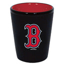 Boston Red Sox Matte Black/Inner Color Shot Glass by Dynasty Sports & Framing