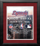 MLB Baseball Photo Picture Frame Kit - Cleveland Indians (Red Matting, White Trim) by Dynasty Sports & Framing