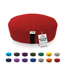 Zafu Meditation Cushion yoga pillow - Cotton & Organic Buckwheat Hull filling, Made in USA