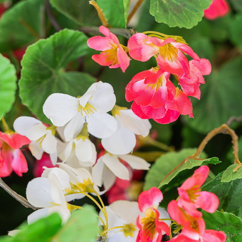Lifelike Geranium Hanging Basket