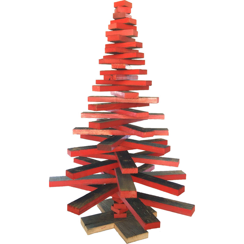 Redwood Slat Christmas Tree