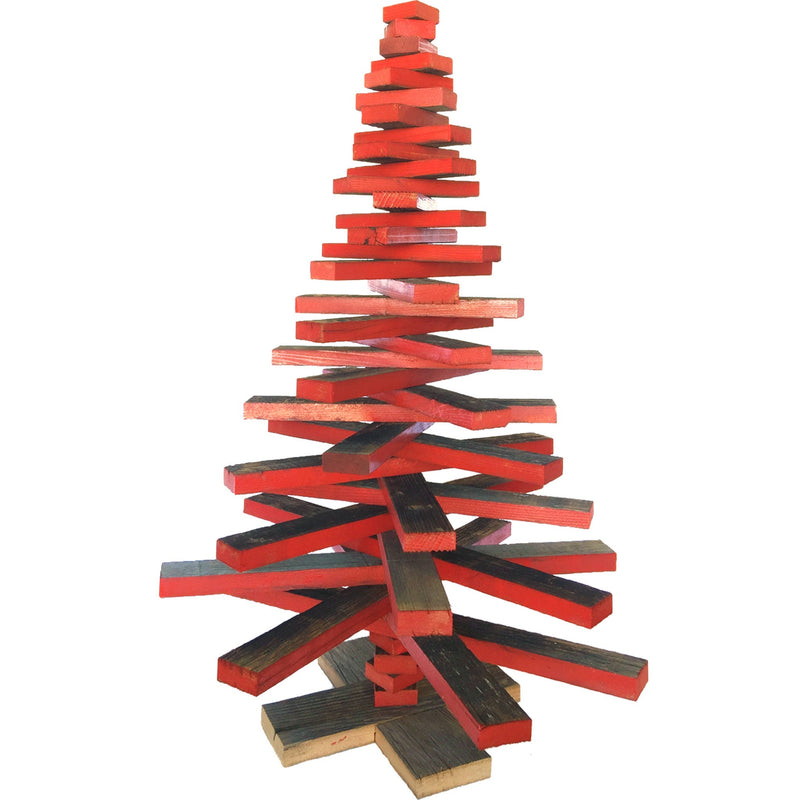 Redwood Slat Christmas Tree