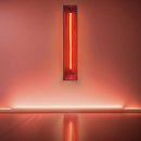 Redwood Radiance Lamp | Tall LED Strip Wooden Lamp by Interior Moderna