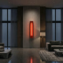 Redwood Radiance Lamp | Tall LED Strip Wooden Lamp by Interior Moderna