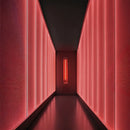 Redwood Radiance Lamp | Tall LED Strip Wooden Lamp by Interior Moderna